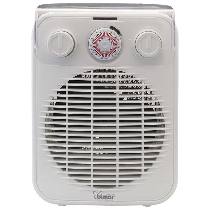 Bimar HF196 Termoventilatore Fan Heater 2000W Bianco e Grigio