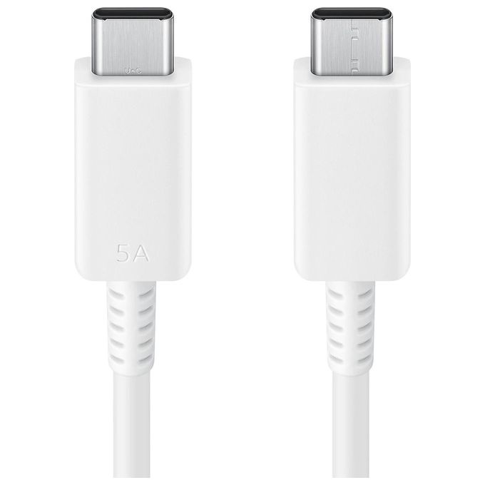Samsung EP-DX510 Cavo da USB Type-C a USB Type-C (5A) 1,8mt Bianco