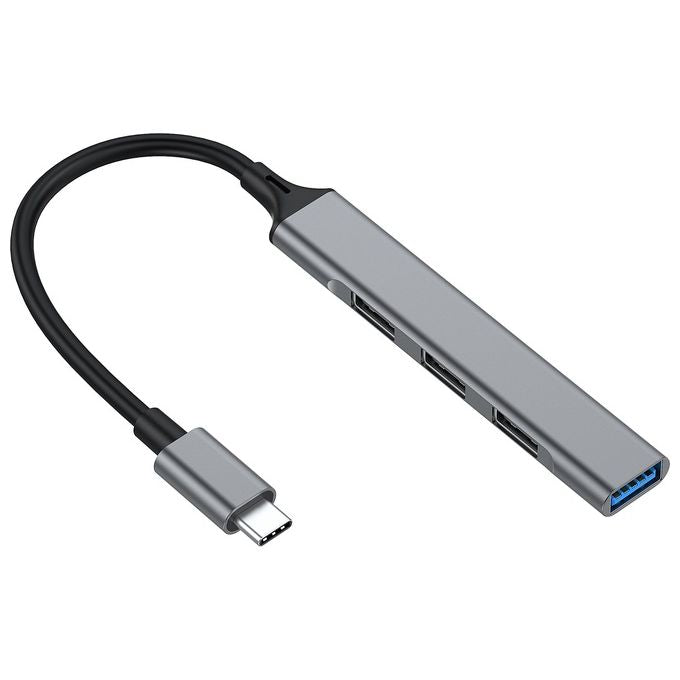Equip 128961 Hub di Interfaccia Usb 3.2 Gen 1 Type-c 5000 Mbit-s Nero-Grigio