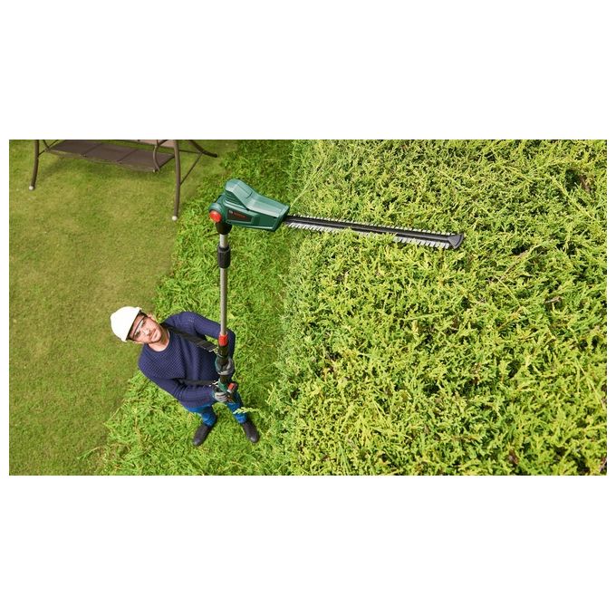 Bosch 06008B3000 UniversalHedgePole 18 Tagliasiepi telescopico a batteria 18 V 2,5 Ah Lama 43 cm Altezza regolabile 2,1-2,6 m colore Verde Nero