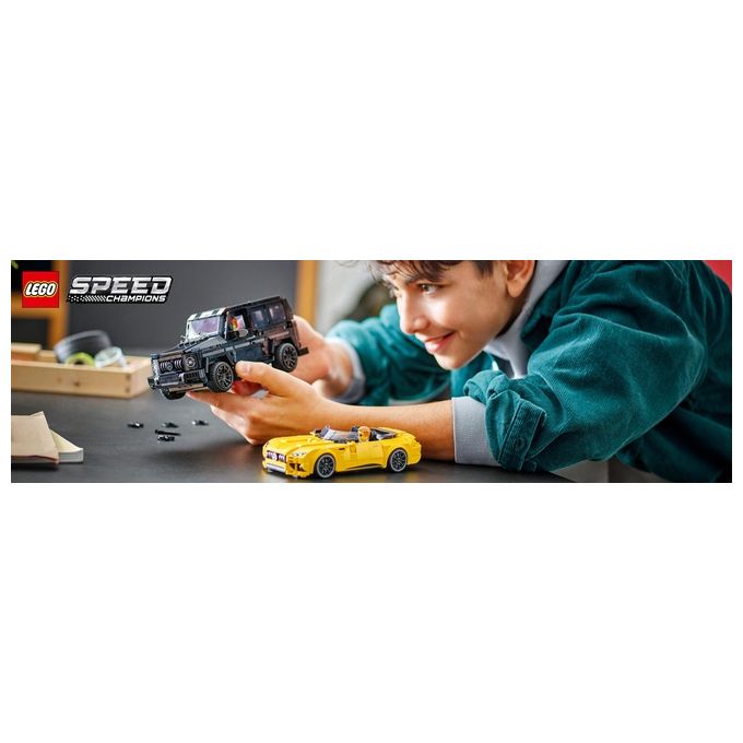 LEGO Speed Champions Mercedes-AMG G 63 e Mercedes-AMG SL 63 Macchine Giocattolo da Costruire 2 Modellini di Auto per Bambini e Bambine da 10 Anni con Minifigure di Piloti Regalo di Compleanno 76924