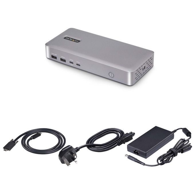 StarTech.com Docking Station Usb4 Usb-c 40gbps Doppio Video Hdmi Fino a 2x 4k 60hz 4:4:4 (rgb) O 2x 4k 120hz 4:2:2 Dock Multi Monitor 6x Usb 2.5gbe 100W Pd