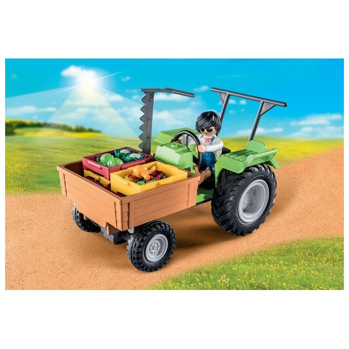 Playmobil Country Trattore con Rimorchio