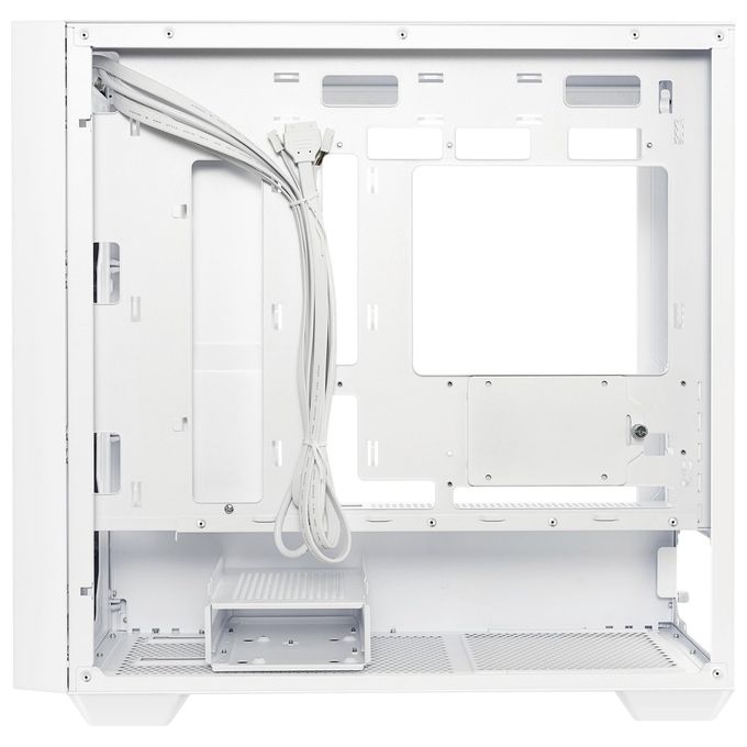 ASUS A21 Case micro-ATX, Radiatori fino a 360 mm, Schede Grafiche fino a 380 mm, Raffreddamento efficace, Cable Management, Chassis Bianco