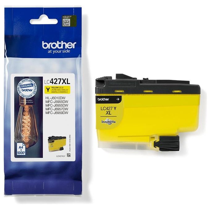 Brother LC-427XLY Cartuccia d'Inchiostro 1 Pezzo Originale Resa Elevata XL Giallo