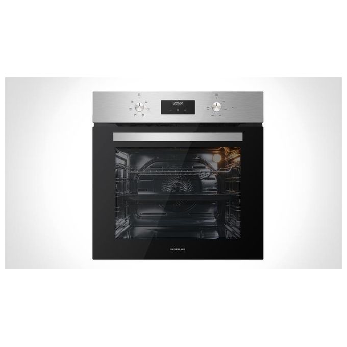 SILVERLINE BO6502X01 Forno Elettrico Ventilato da Incasso Multifunzione con Grill Capacita' 72 Litri Classe A Larghezza 60 cm colore Inox