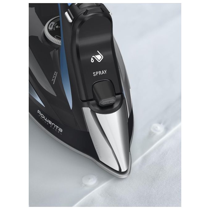 Rowenta DW5310, Ferro da Stiro a Vapore, 2700 W, Piastra Microsteam 400 HD Laser, Nero e Blu