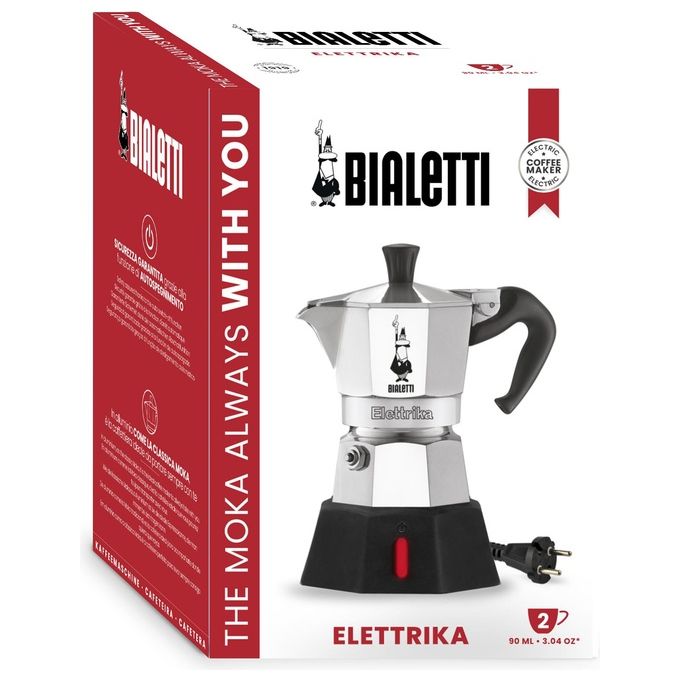 Bialetti Caffettiera Moka Elettrica Nuova 2 Tazze
