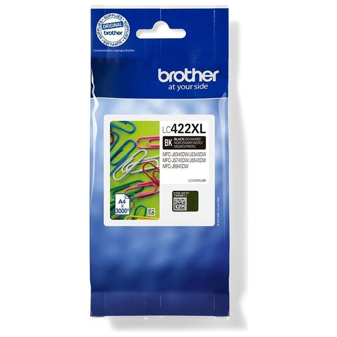 Brother LC-422XLBK Cartuccia d'Inchiostro 1 Pezzo Originale Resa Elevata XL Nero
