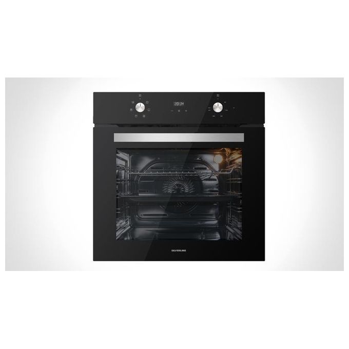 Silverline S2 BO6502B01 Forno elettrico da incasso 72 Litri 6 Funzioni Ventilato Classe A nero