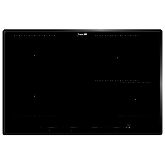 Foster 7382 645 Serie KE Induction Piano Cottura a Induzione in Vetroceramica 4 Zone 9 Livelli di potenza Touch Control Powerboost 77 cm Nero