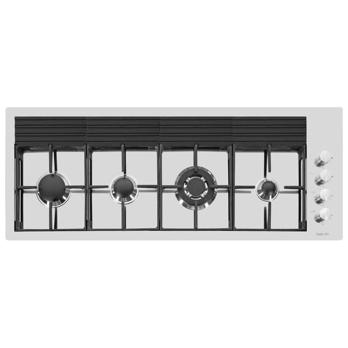 Foster 7284 042 Serie S4000 Line XL Piano Cottura a Gas 4 Zone Bruciatori iii serie  Griglie in ghisa 120 cm Inox Spazzolato