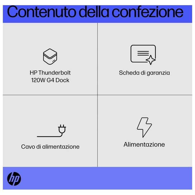 HP 4J0A2AA Thunderbolt Dock G4 Docking Station