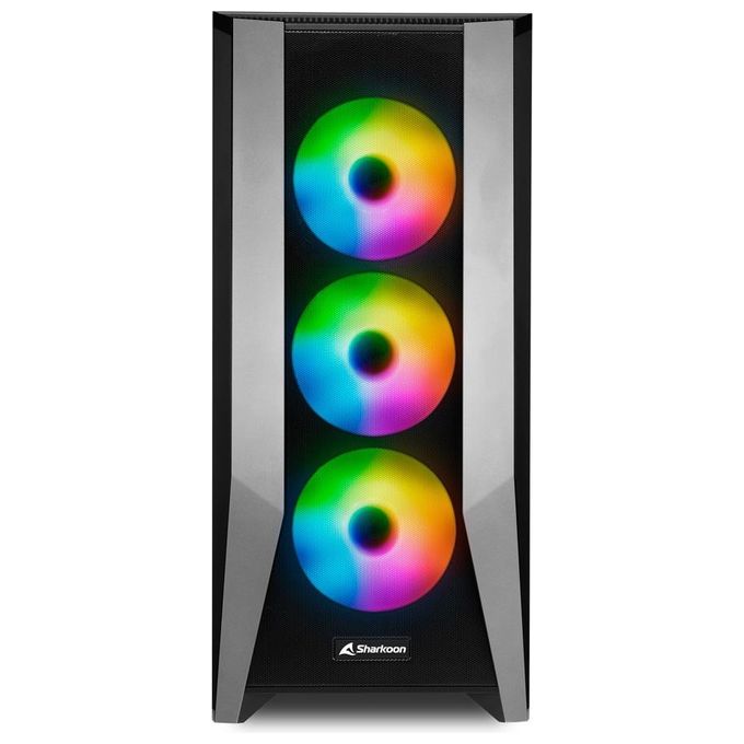 Sharkoon TG7M RGB Pc Case ATX Vetro Temperato 7 Slot Espansione 3x120mm Fan Front 1x120mm Fan Rear