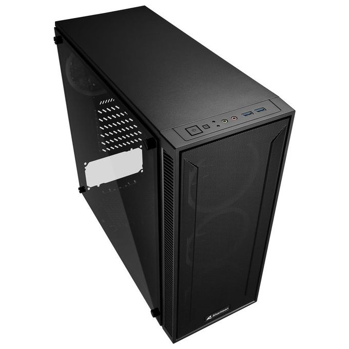 Sharkoon TG4M RGB Pc Case ATX Vetro Temperato 6 Slot Espansione 3x120mm Fan Front 1x120mm Fan Rear