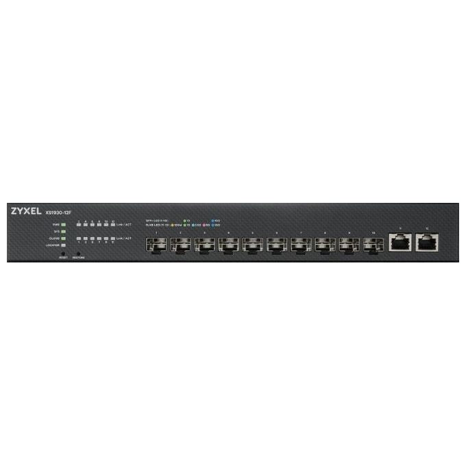 Zyxel XS1930-12F-ZZ0101F Switch di Rete Gestito L2-L3 10G Ethernet 100-1000-10000 Nero