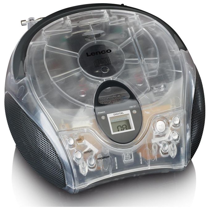 Lenco SCD-24 Lettore CD per Bambini Trasparente