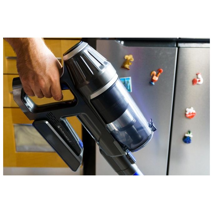 Pyramidea AS12PRO Scopa Elettrica Cordless Ciclonico  Senza Filo Blu-Grigio Senza Sacchetto