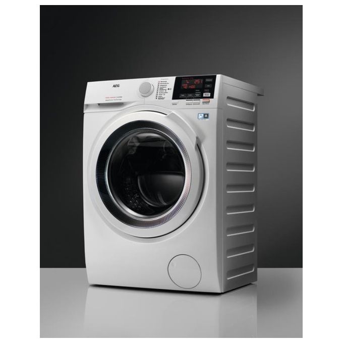AEG L7WBG856 Serie 7000 Lavasciuga Carica Frontale Classe energetica E-A Capacita' di carico 9-5 Kg Centrifuga 1600 giri Motore Inverter DualSense Vapore