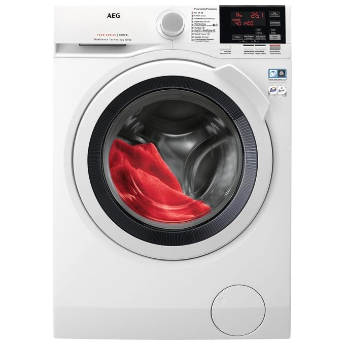 AEG L7WBG856 Serie 7000 Lavasciuga Carica Frontale Classe energetica E-A Capacita' di carico 9-5 Kg Centrifuga 1600 giri Motore Inverter DualSense Vapore