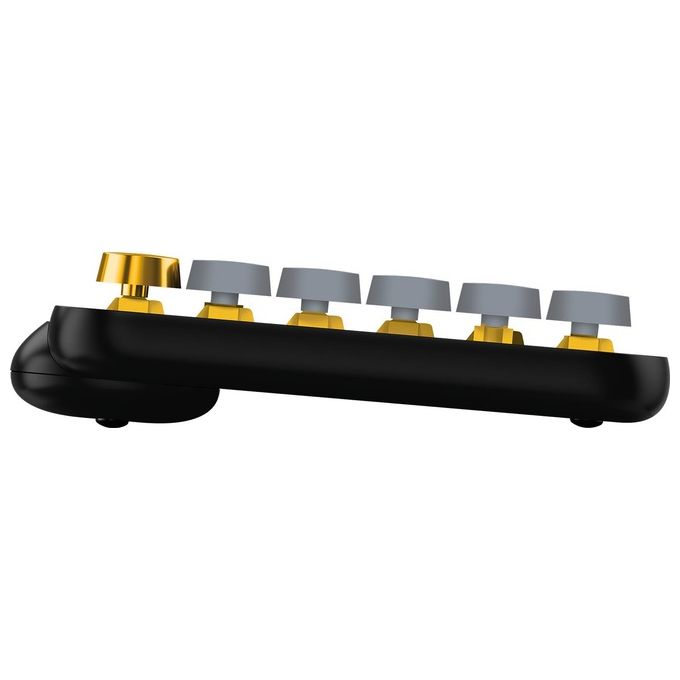 Logitech POP Keys Tastiera Meccanica Wireless con Tasti Emoji Personalizzabili Blast-Yellow