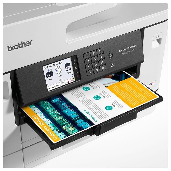 Brother MFC-J5740DW, Stampante Multifunzione Inkjet A3, WiFi, Fronte Retro, Colori