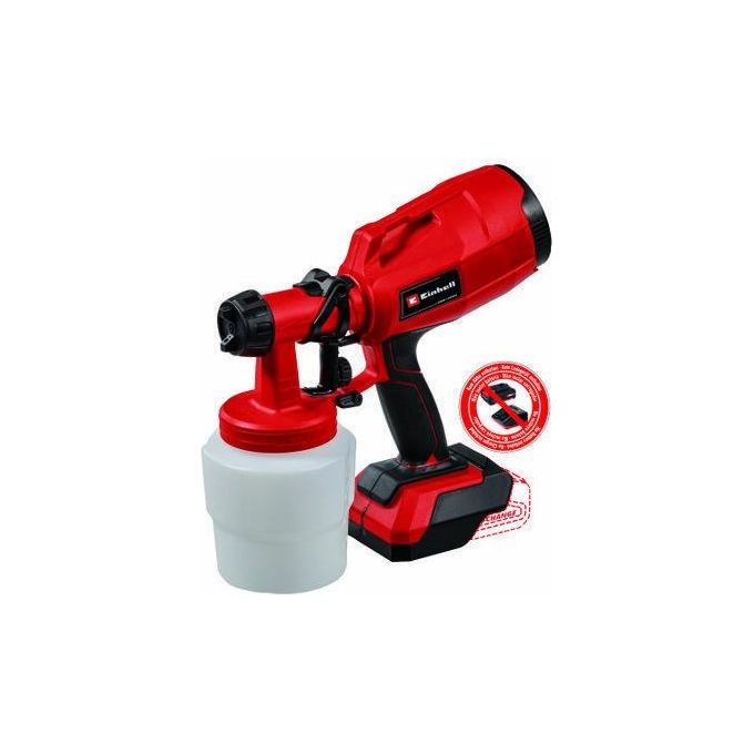 Einhell Pistola Spruzzo Batteria TC-SY 18-60 Li-Solo per Verniciatura Efficiente e Senza Fili