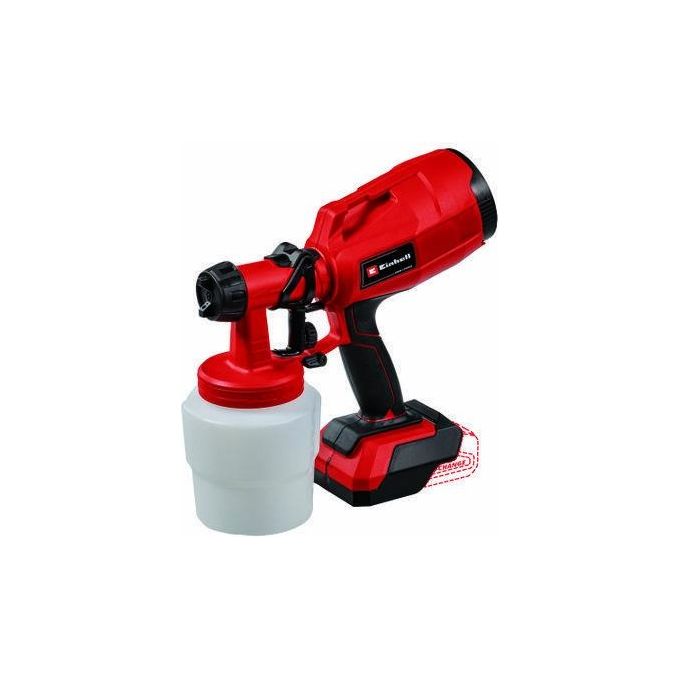 Einhell Pistola Spruzzo Batteria TC-SY 18-60 Li-Solo per Verniciatura Efficiente e Senza Fili