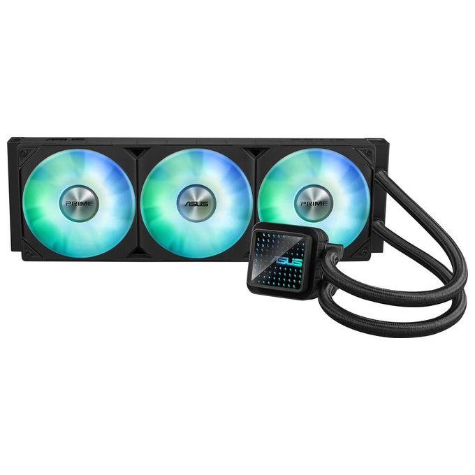 ASUS Prime LC 360 ARGB Dissipatore a Liquido All-In-One Tre Ventole con Led ARGB e Illuminazione Aura 40cm di Tubi Compatible con Diverse Schede Madri Intel e AMD Nero