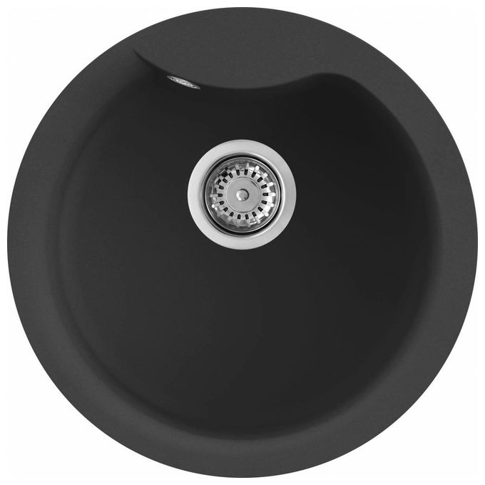 Elleci LGEROU40 Ego Round Lavello Granitek 1 Vasca 48.5 cm Nero