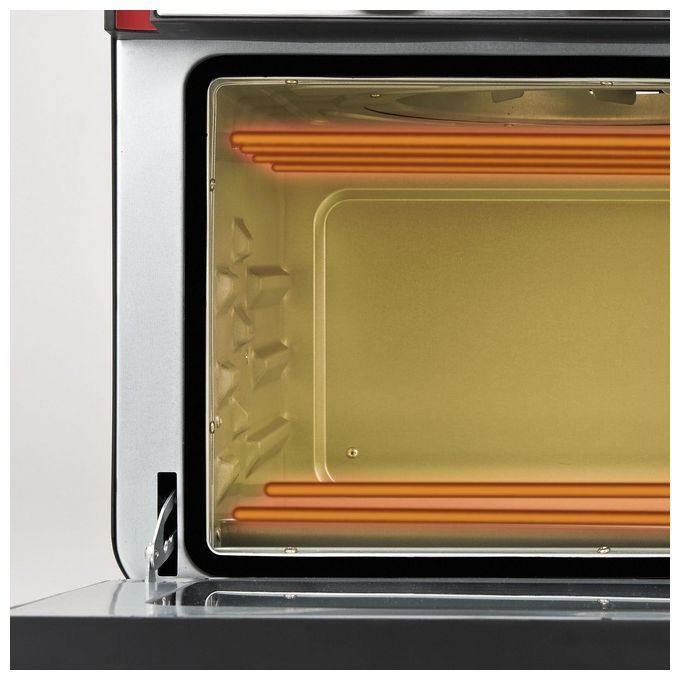 G3 Ferrari Friggisano Forno Friggitrice ad Aria 22 Litri 1700 Watt Nero e Rosso Compatta e Efficiente per la Cottura Sana