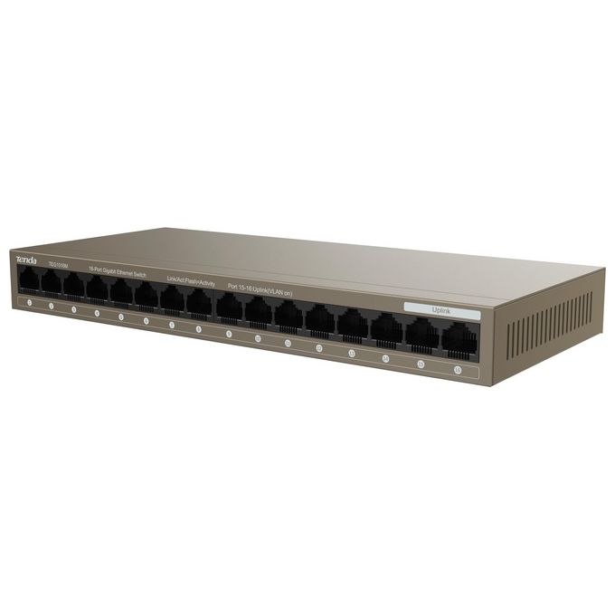 Tenda TEG1016M Switch 16 Porte Gigabit 10-100-1000 Base-t Ethernet