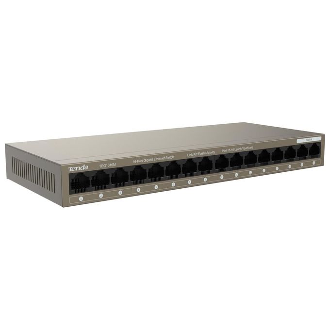 Tenda TEG1016M Switch 16 Porte Gigabit 10-100-1000 Base-t Ethernet