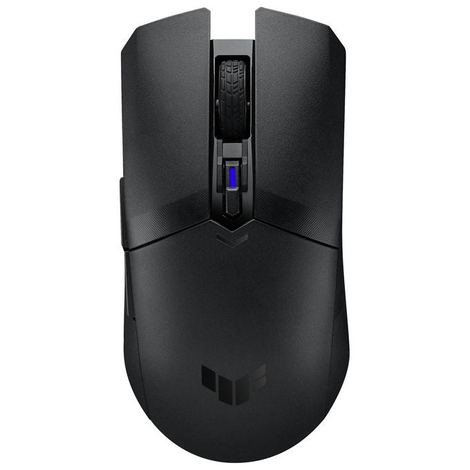 ASUS TUF Gaming M4 Wireless, Mouse Gaming, Super Leggero, Sensore Ottico 12000 DPI, 6 Tasti Programmabili, Scocca in PBT, Trattamento ASUS Antibacterial Guard, Cavo TUF Gaming Paracord, Nero