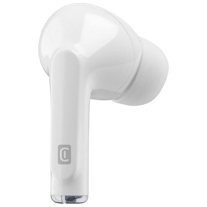 Cellular Line Flick Auricolari Tws Bluetooth con Custodia di Ricarica Bianco