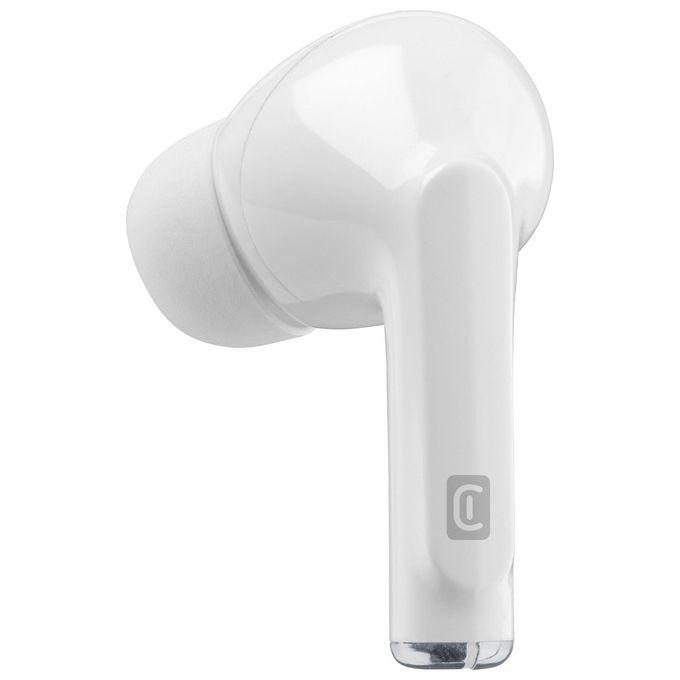 Cellular Line Flick Auricolari Tws Bluetooth con Custodia di Ricarica Bianco