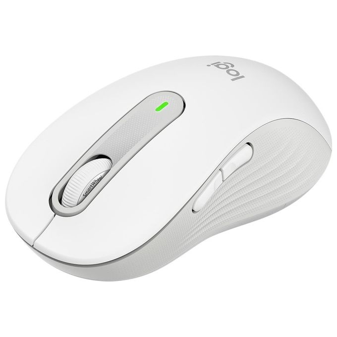 Logitech Signature M650 L Mouse Wireless Full Size Bianco