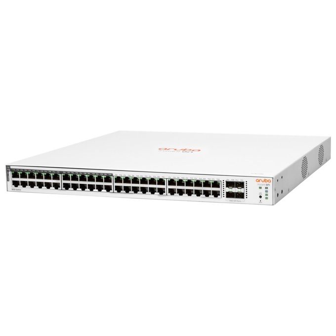 HP Enterprise Aruba Instant On 1830 48G 24p Class4 PoE 4SFP 370W Gestito L2 Gigabit Ethernet 10-100-1000 Supporto Power over Ethernet 1U