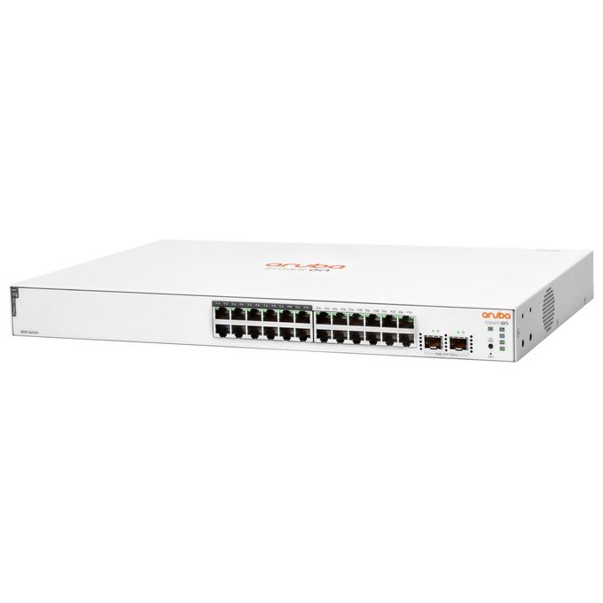 HP Enterprise Aruba Instant On 1830 24G 12p Class4 PoE 2SFP 195W Gestito L2 Gigabit Ethernet 10-100-1000 Supporto Power over Ethernet 1U