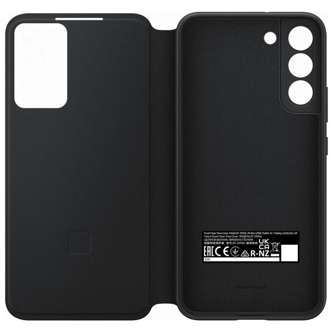 Samsung EF-ZS906CBEGEW Smart Clear View Cover Nera G0 per S22