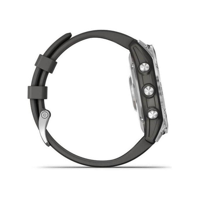 Garmin Fenix 7, Smartwatch GPS, Argento e Grafite, Display 1.3'', 47mm