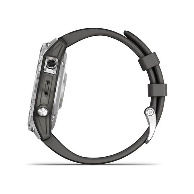 Garmin Fenix 7, Smartwatch GPS, Argento e Grafite, Display 1.3'', 47mm