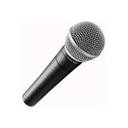 Shure SM58 Microfono a Filo lce Senza Interruttore Nero-Argento