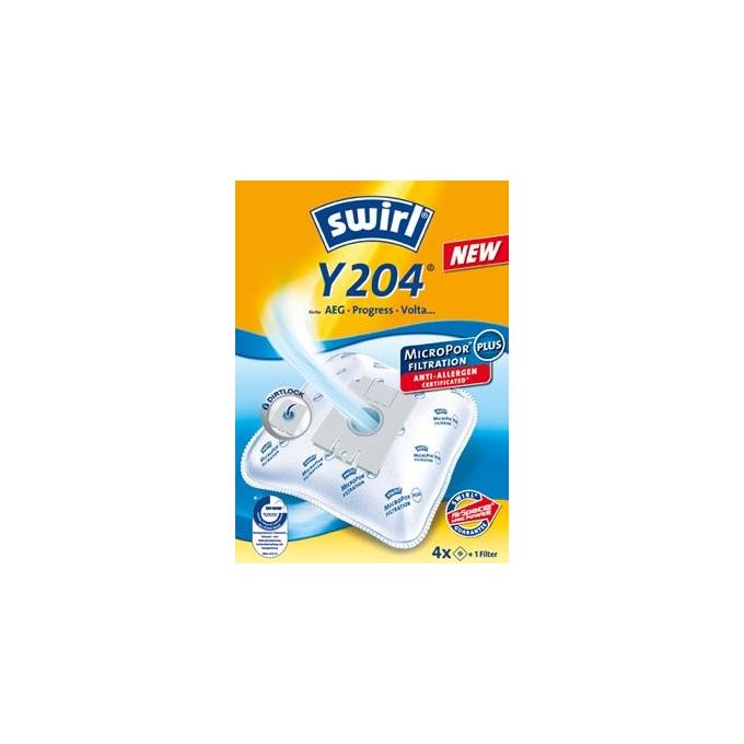 Swirl Y 204 MP Plus AirSpace Sacchetti per Aspirapolvere