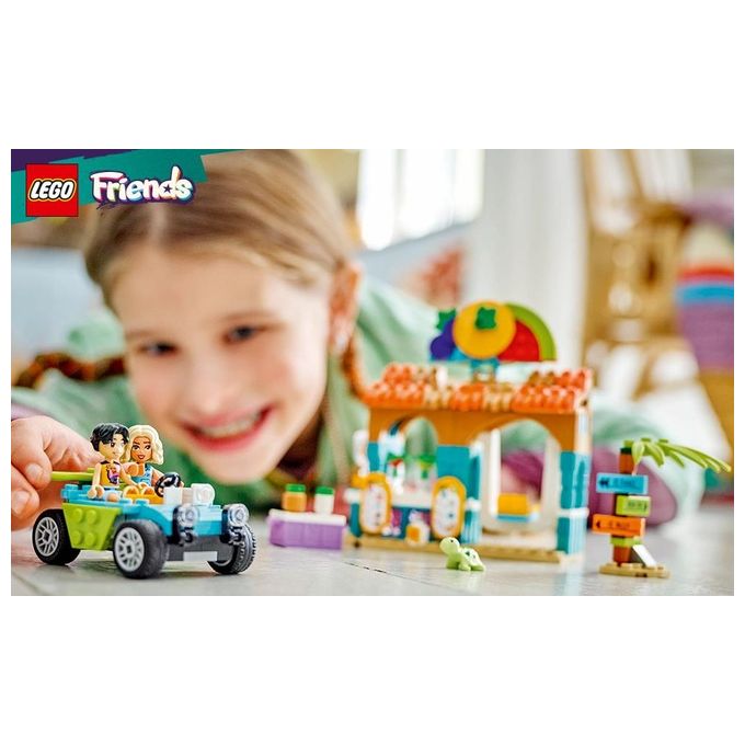 LEGO Friends Bancarella dei Frullati sulla Spiaggia Giochi Educativi per Bambine e Bambini da 6 Anni con 2 Mini Bamboline una Tartaruga un Buggy da Costruire e Cibo Giocattolo Idea Regalo 42625