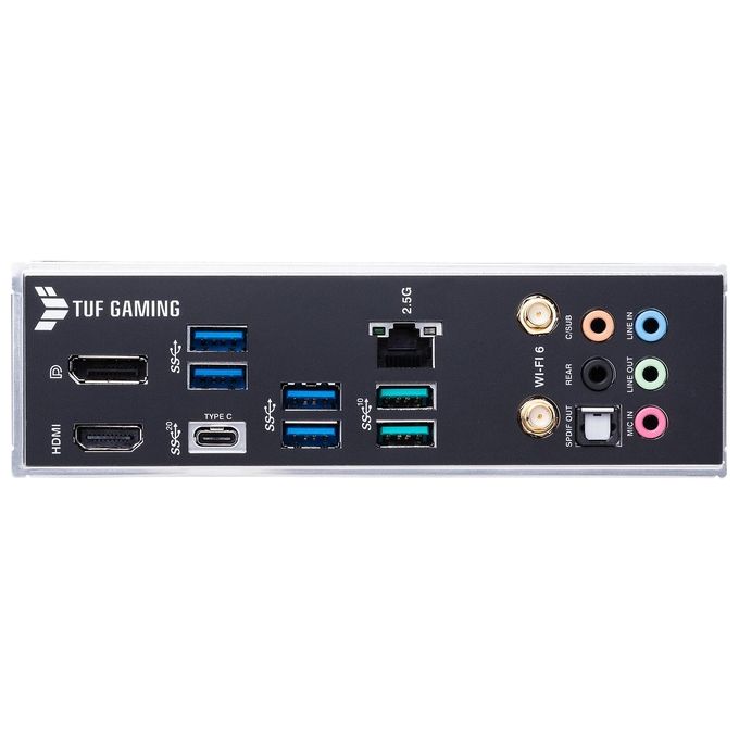 ASUS TUF Gaming H670-PRO WiFi D4 Scheda Madre ATX, Intel H670, LGA1700, DDR4, PCI 5.0, Intel 2.5Gb Ethernet, WiFi 6, Realtek 7.1 Surround, 4xM.2, 4xSATA 6GB-s, USB 3.2 Gen 2x2, Armoury Crate, Nero