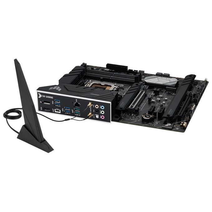 ASUS TUF Gaming H670-PRO WiFi D4 Scheda Madre ATX, Intel H670, LGA1700, DDR4, PCI 5.0, Intel 2.5Gb Ethernet, WiFi 6, Realtek 7.1 Surround, 4xM.2, 4xSATA 6GB-s, USB 3.2 Gen 2x2, Armoury Crate, Nero