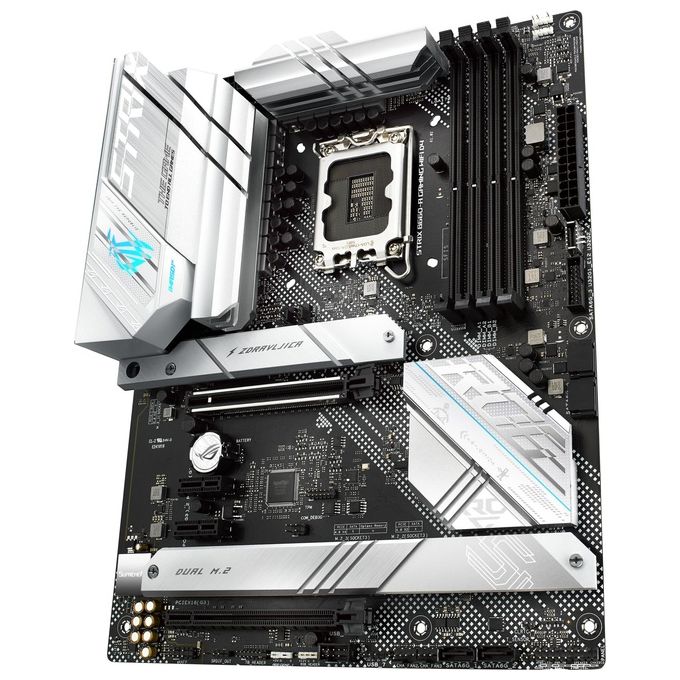 ASUS ROG Strix B660-A Gaming WiFi D4 Scheda Madre ATX, Intel B660, LGA1700, DDR4, PCI 5.0, LAN Intel 2.5Gb, WiFi 6, ROG SupremeFX 7.1 Surround, 3xM.2, 4xSATA 6GB-s, USB 3.2 Gen 2x2, Nero