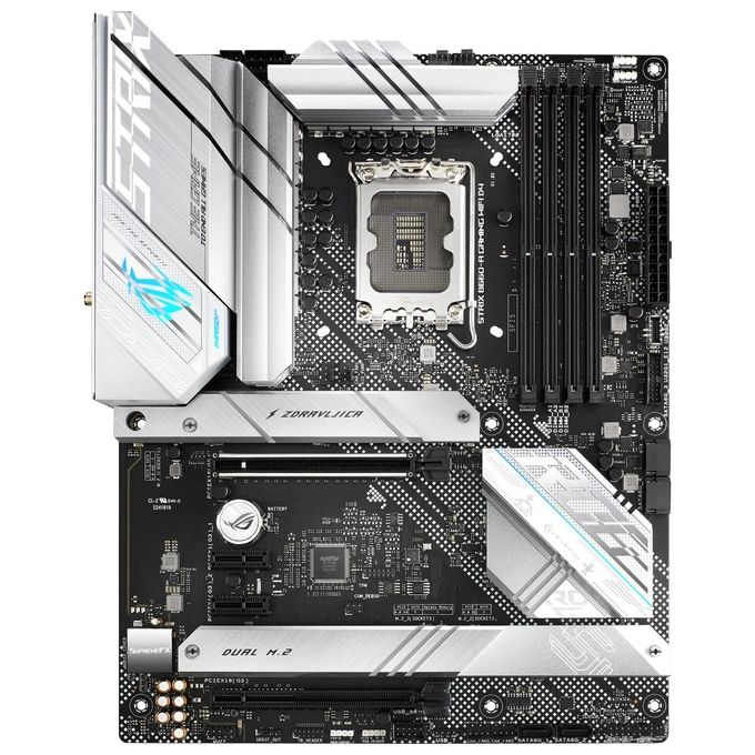 ASUS ROG Strix B660-A Gaming WiFi D4 Scheda Madre ATX, Intel B660, LGA1700, DDR4, PCI 5.0, LAN Intel 2.5Gb, WiFi 6, ROG SupremeFX 7.1 Surround, 3xM.2, 4xSATA 6GB-s, USB 3.2 Gen 2x2, Nero