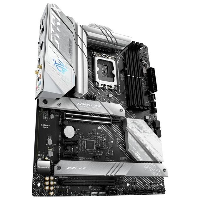 ASUS Scheda madre Intel B660 LGA 1700 ATX PCIe 5.0, 12+1 stadi di alimentazione, DDR5, AI Networking, WiFi 6 (802.11ax), Intel 2.5 Gb Ethernet, 3x PCIe 4.0 M.2 con dissipatori, USB 3.2 Gen 2x2 Type-C, SATA, Aura Sync RGB